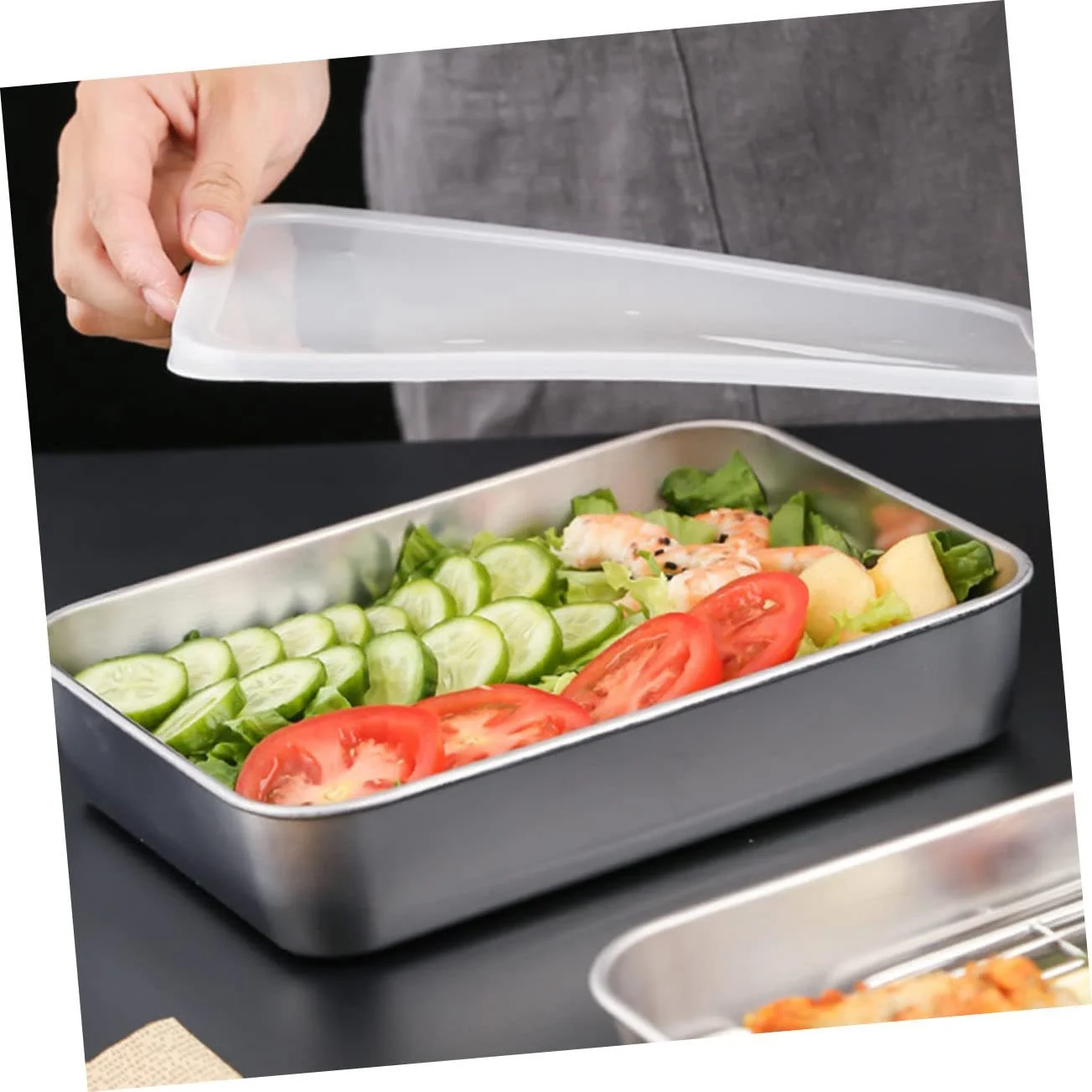 Форма для запікання Homoyoyo Прямокутна з решіткою для охолодження антипригарна, фото №9