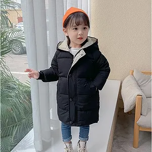 Дитяча подовжена куртка для холодної осені та єврозими від 90 до 150 см synthetic.ua - Фото 1