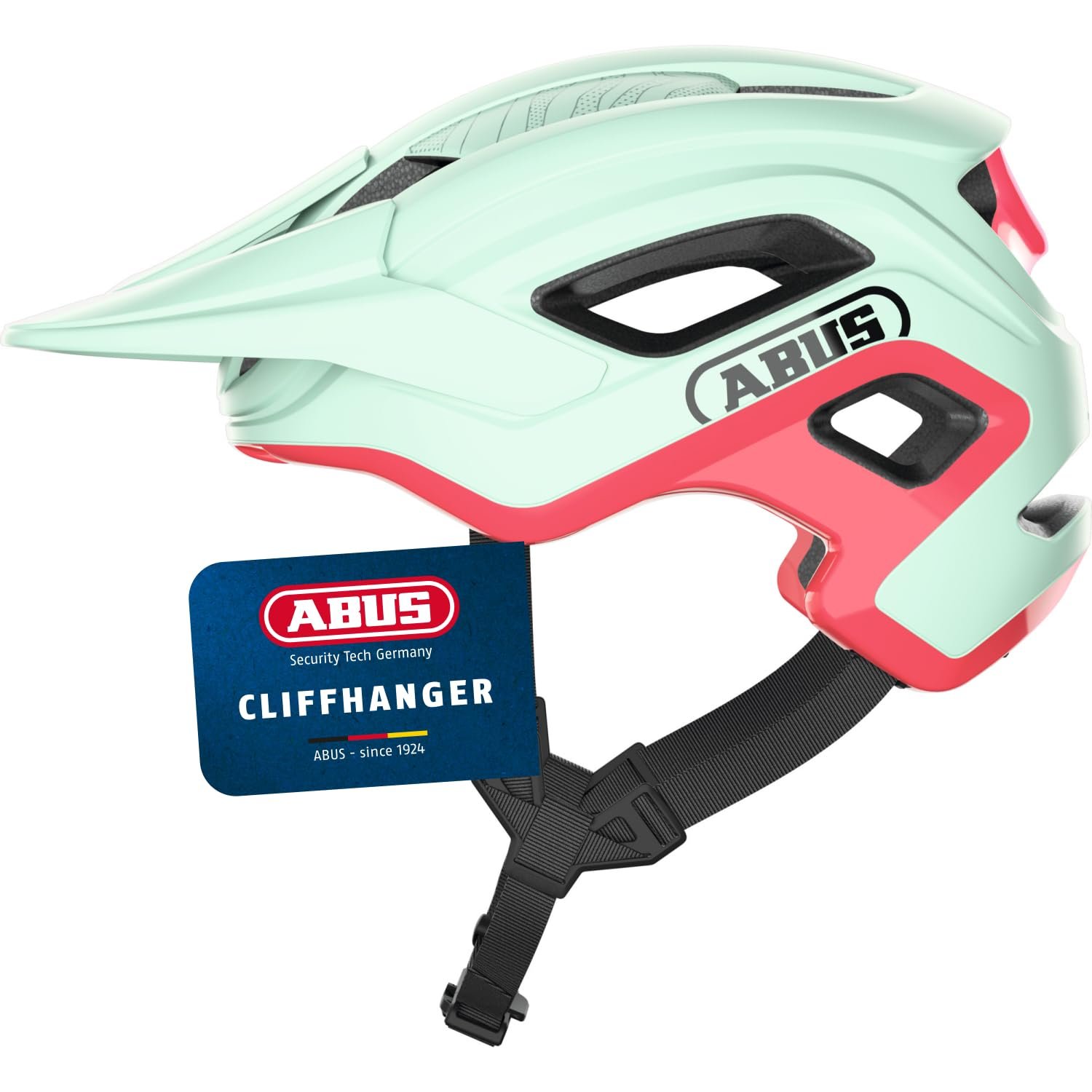 Шлем ABUS Cliffhanger MTB, велосипедный шлем для требовательных трасс, с большими вентиляционными отверстиями и системой ремней TriVider, для мужчин и женщин, фото №1