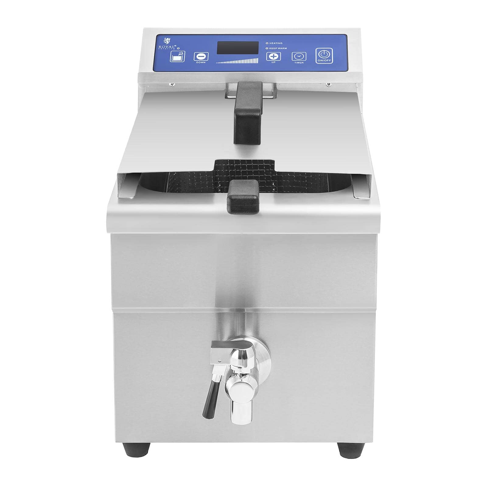 Фритюрница Royal Catering RCIF-10EB 10 л 3500 Вт серебристый, фото №6 Фритюрница Royal Catering RCIF-10EB 10 л 3500 Вт серебристый, фото №6