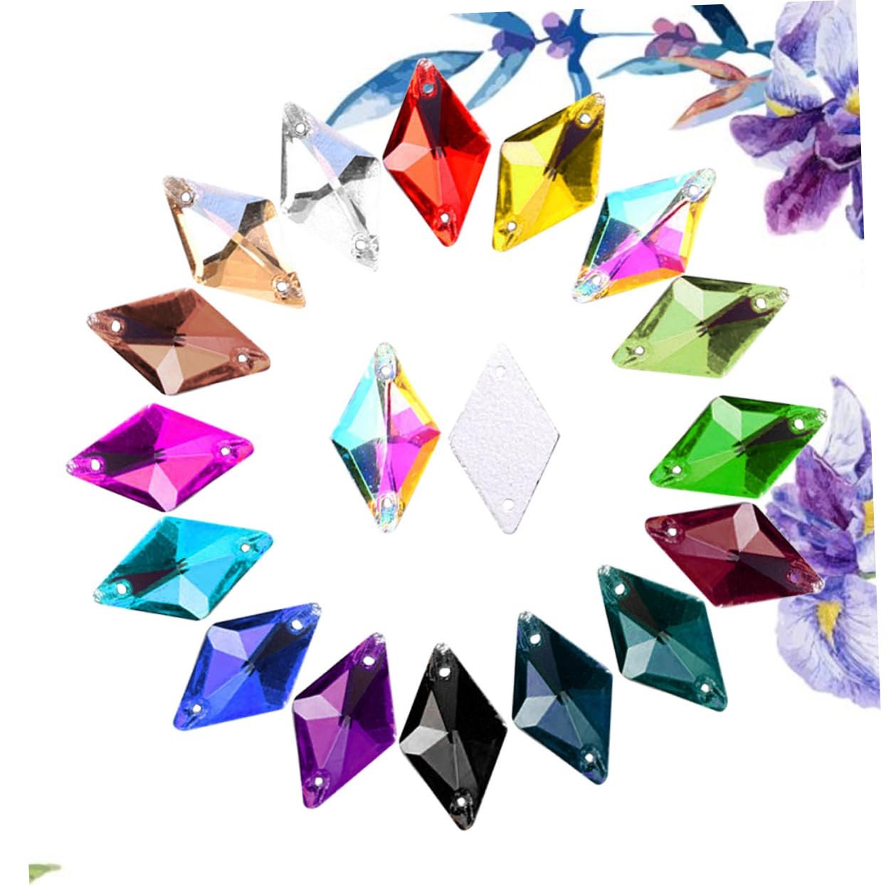 Стразы Плоские Бриллиантовые Кристаллы для шитья, 84 шт., фото №8