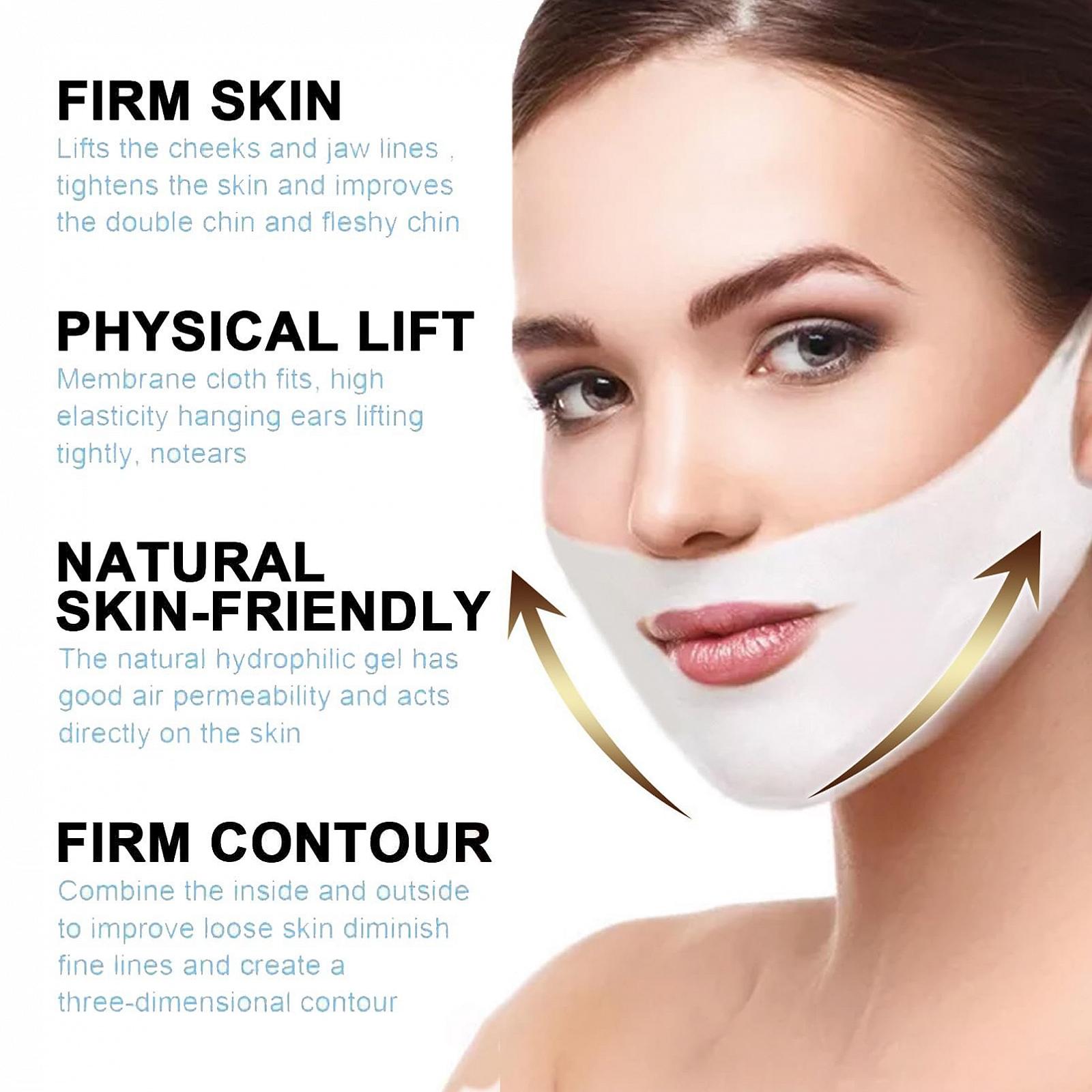 Маска для обличчя V-Line гіалуронова та набір патчів від зморшок, фото №2