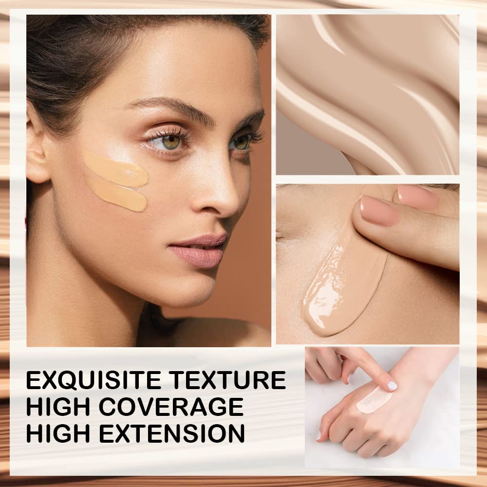 Флакон-основа Flawless Liquid Foundation Full Coverage Perfect Matte Oil Control Concealer #105, фото №5