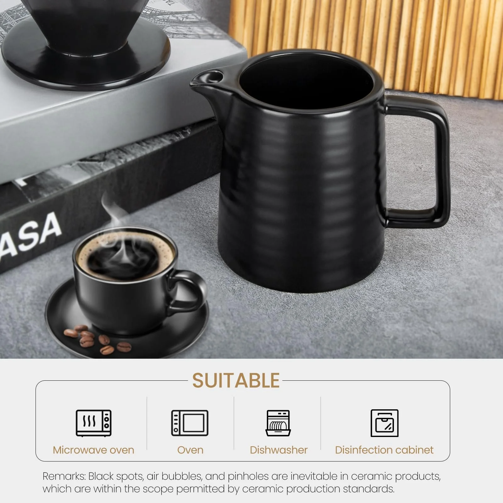 Кавоварка з порцеляновим фільтром, 500 мл, з керамічною чашкою, фото №4