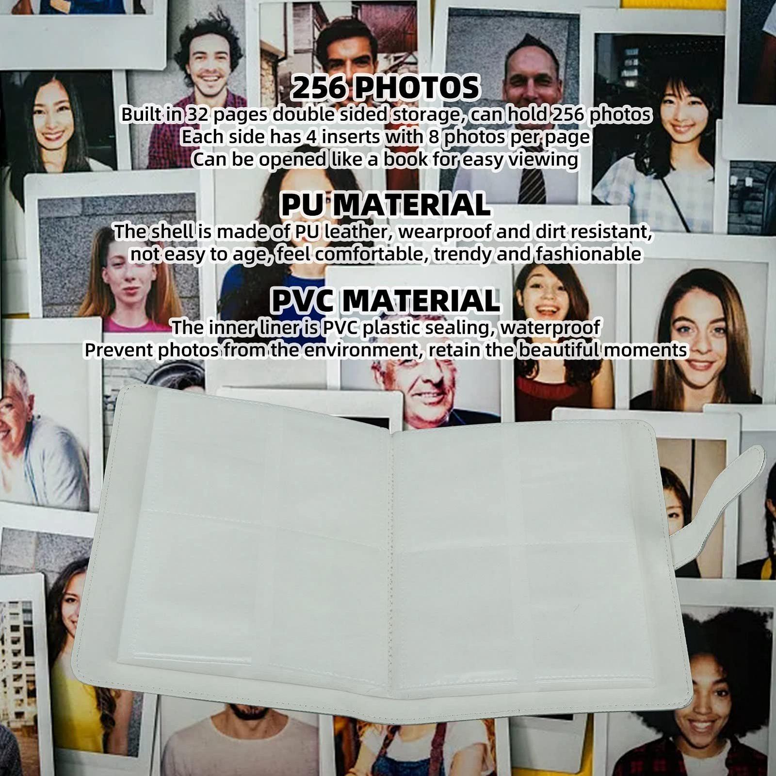 Фотоальбом на 256 карманов для Fujifilm Instax 11 12 9 40 Evo Liplay водонепроницаемый легкий Розовый, фото №4