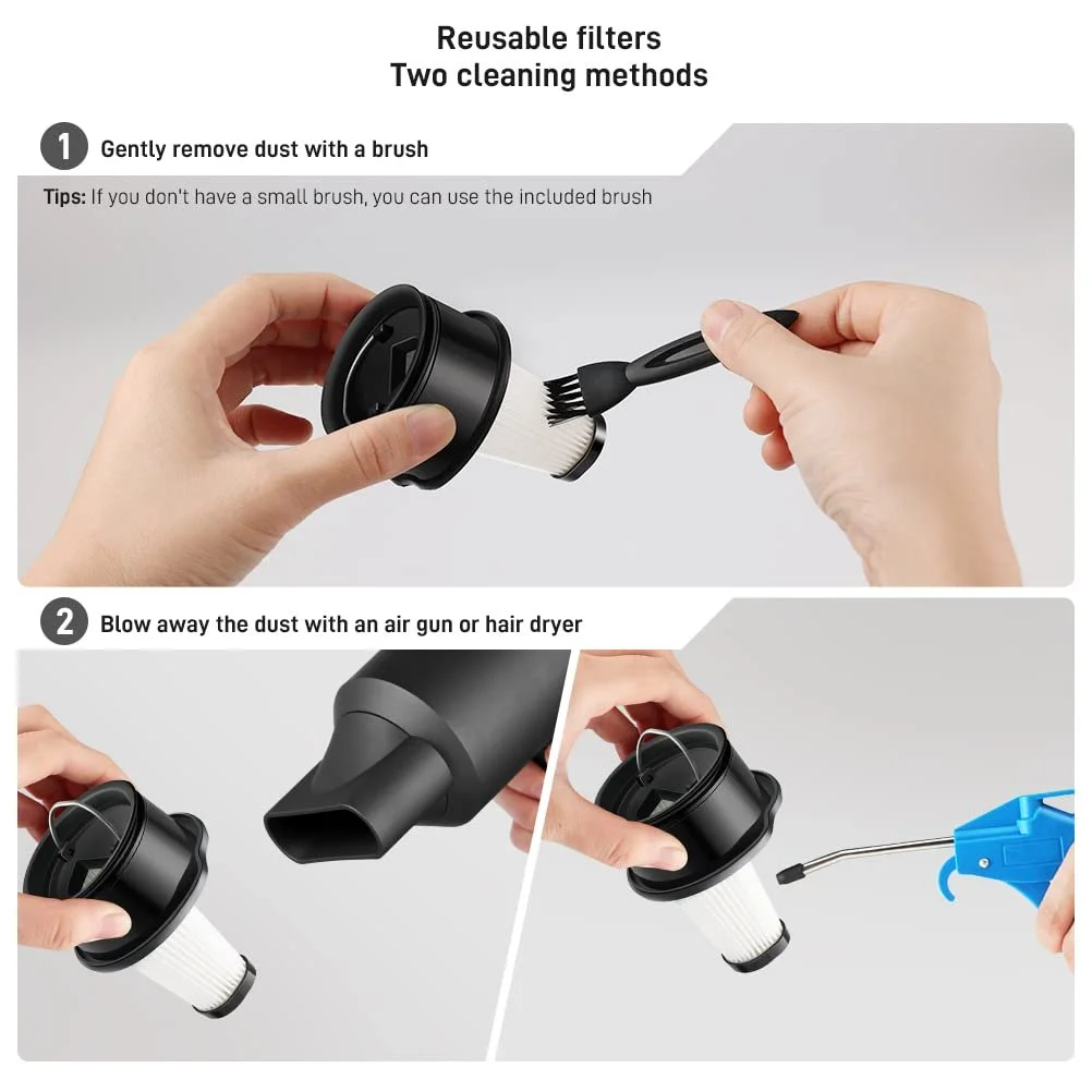 Акумуляторний пилосос VOSFEEL J10 HEPA 99.9% Black, фото №3 Акумуляторний пилосос VOSFEEL J10 HEPA 99.9% Black, фото №3