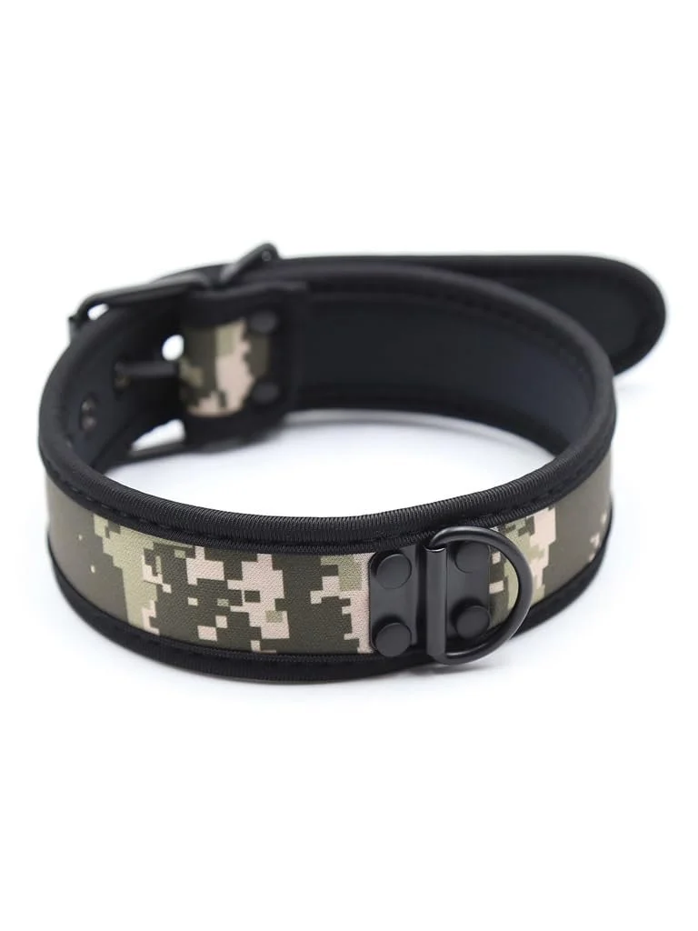 Ошейник RudeRider Neoprene Puppy Camo неопреновый камуфляж, фото №1