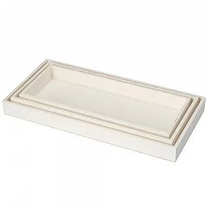 Декоративные подносы Ideen mit Herz Прямоугольные Без ручек Набор из 3 штук synthetic.ua - Фото 1