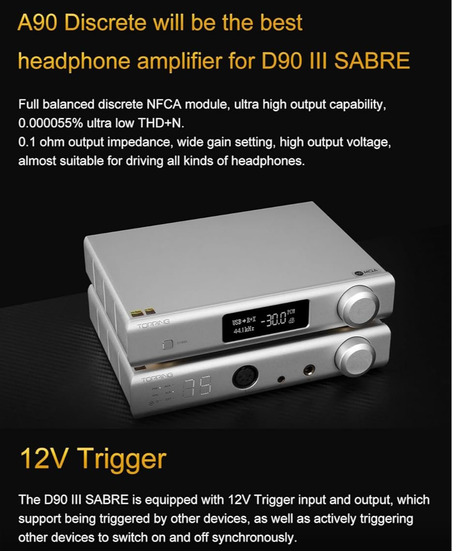 ЦАП Topping D90 III Sabre Чорний, фото №3 ЦАП Topping D90 III Sabre Чорний, фото №3