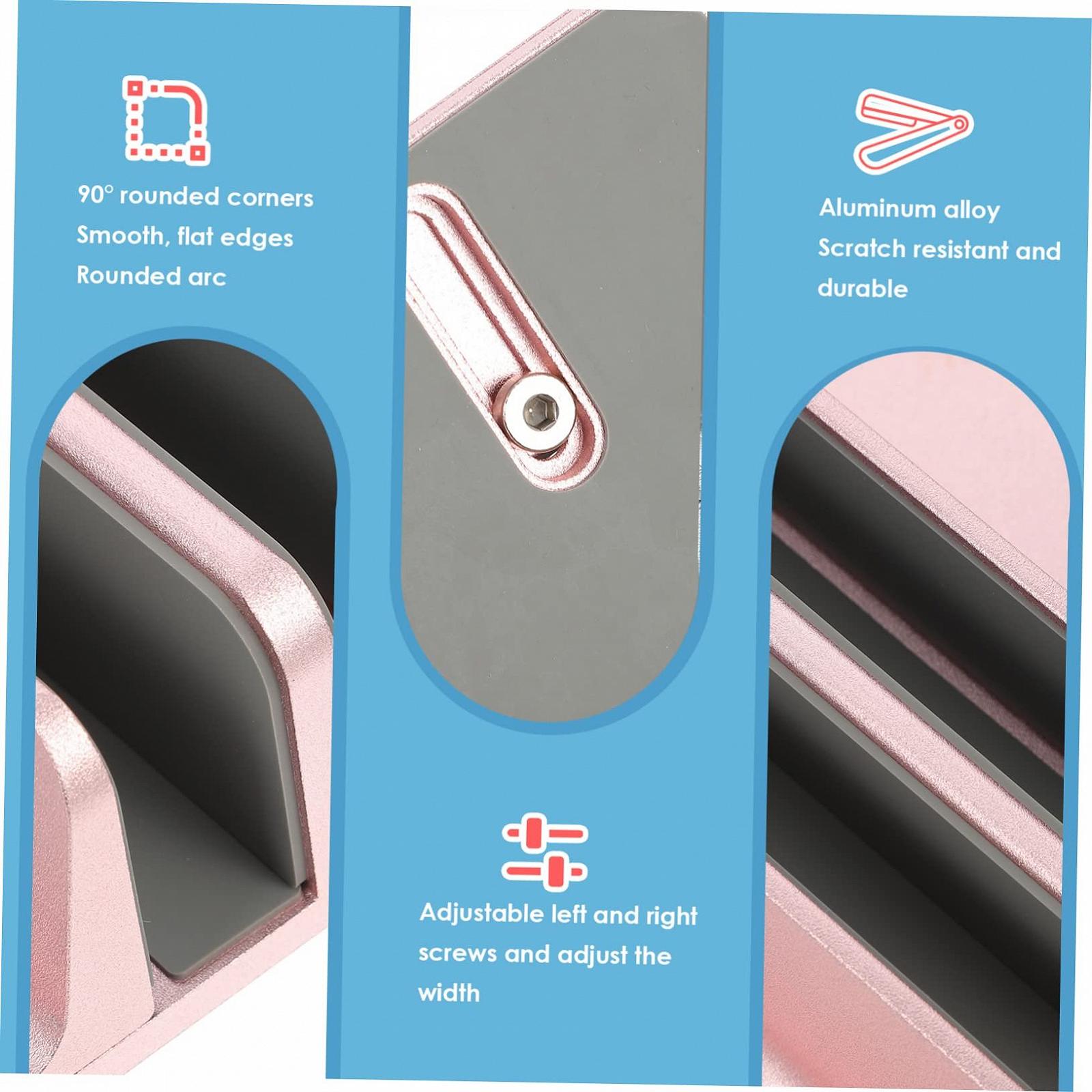 Підставка для ноутбука VILLCASE Регульована по висоті  Міцна стійка для ноутбука для офісу дому Рожеве золото, фото №2