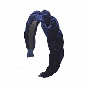 Обруч на голову плетеный бархатный женский аксессуар для волос - Фото 1