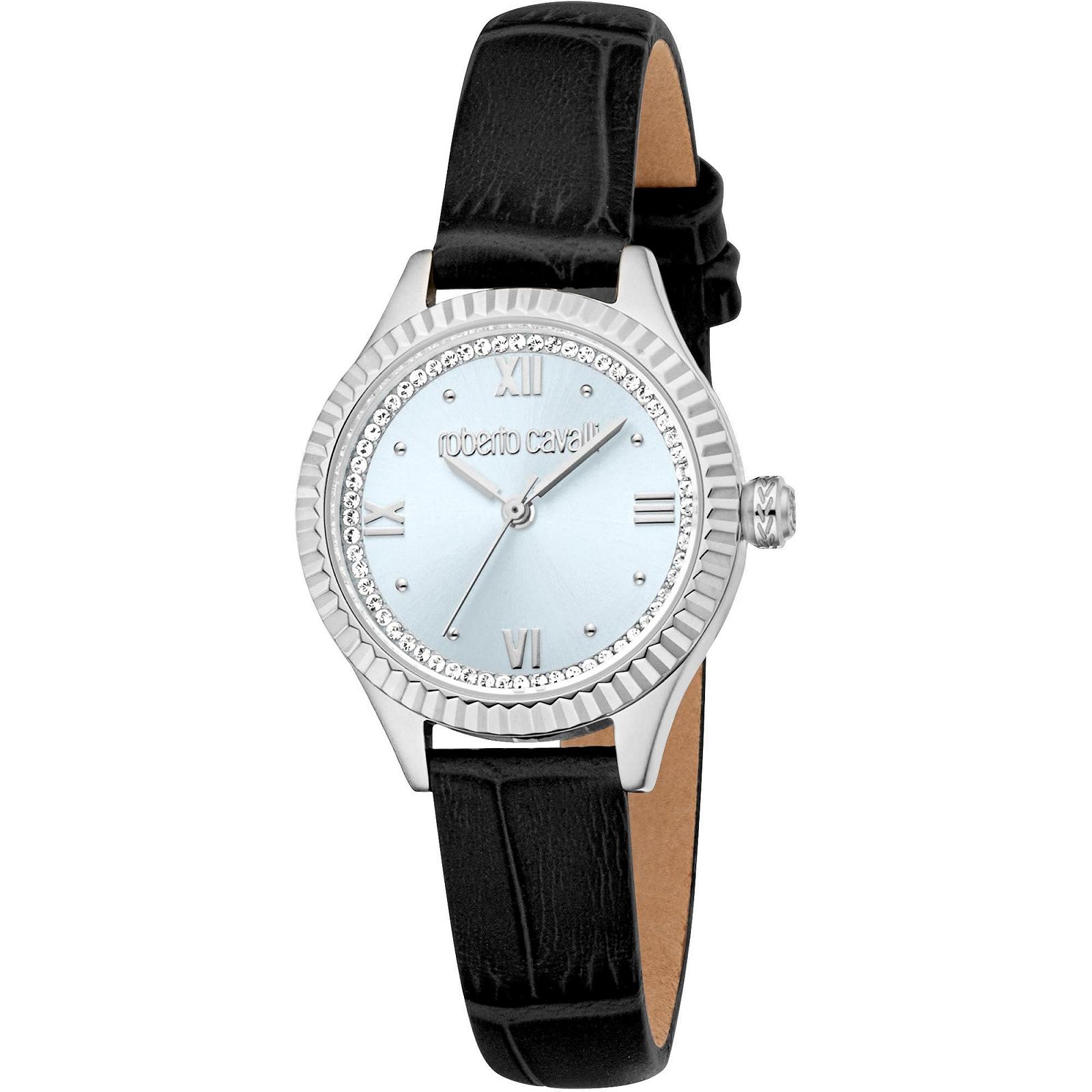 Женские аналоговые кварцевые часы Roberto Cavalli RC5L124L0015 с кожаным ремешком, фото №1