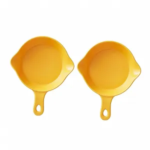 Форми для запікання керамічні GALPADA з ручкою набір 2 шт. креативні для пасти та сервірування - Фото 1