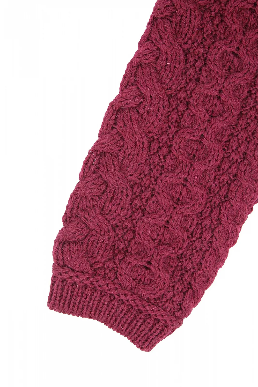 Пальто Aran Crafts Женское с двойным воротником 100% Merino Wool, винный цвет, фото №7 Пальто Aran Crafts Женское с двойным воротником 100% Merino Wool, винный цвет, фото №7