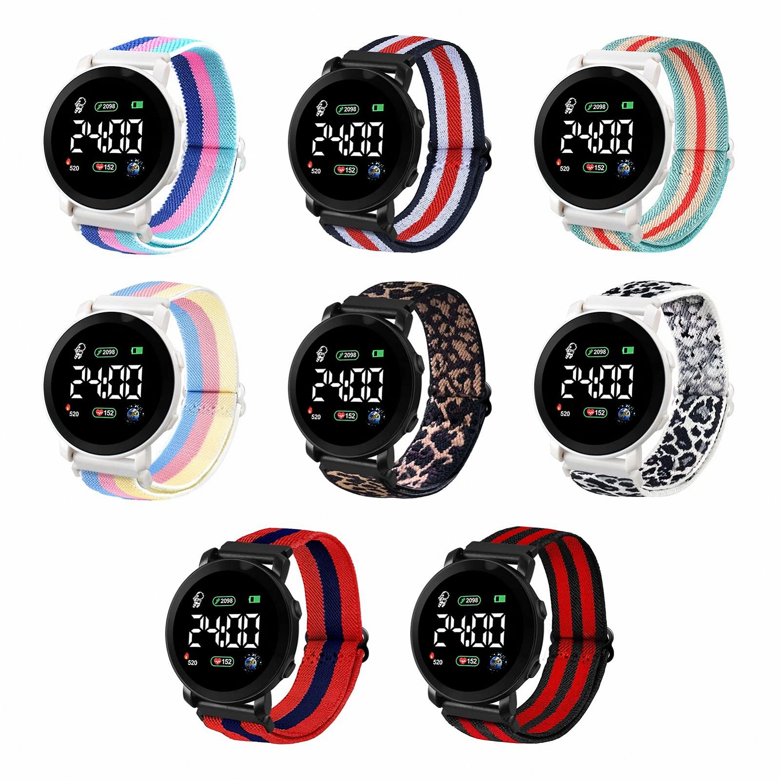 Годинник ohfruit з еластичним ремінцем багатофункціональний зі світловим циферблатом сучасний, фото №4 Годинник ohfruit з еластичним ремінцем багатофункціональний зі світловим циферблатом сучасний, фото №4