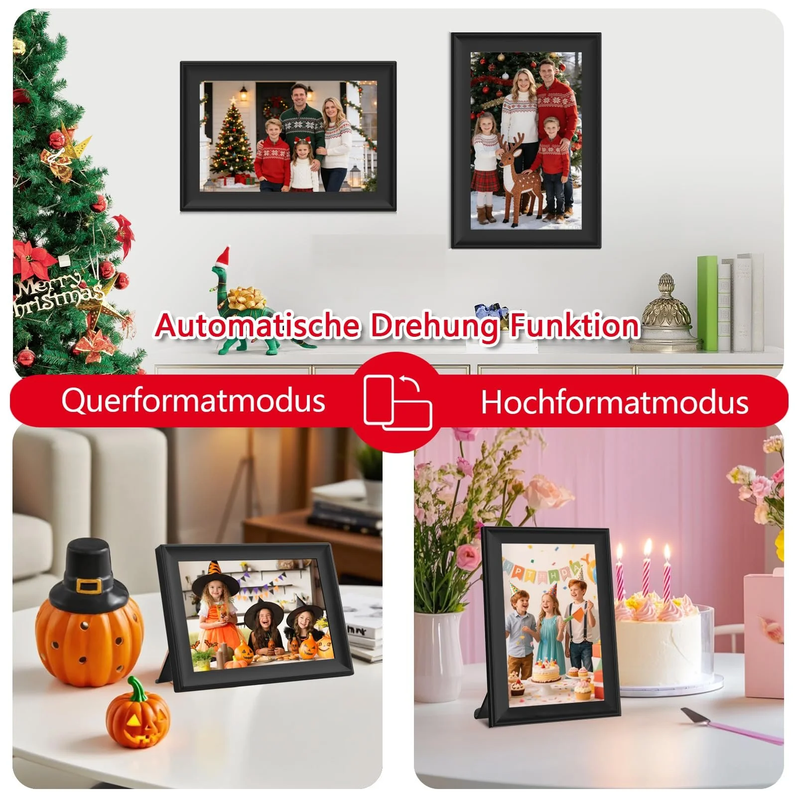 Цифровая фоторамка Frameo WiFi 10.1 дюйма 1280 x 800 Touchscreen Auto Rotation 32 ГБ, фото №7 Цифровая фоторамка Frameo WiFi 10.1 дюйма 1280 x 800 Touchscreen Auto Rotation 32 ГБ, фото №7