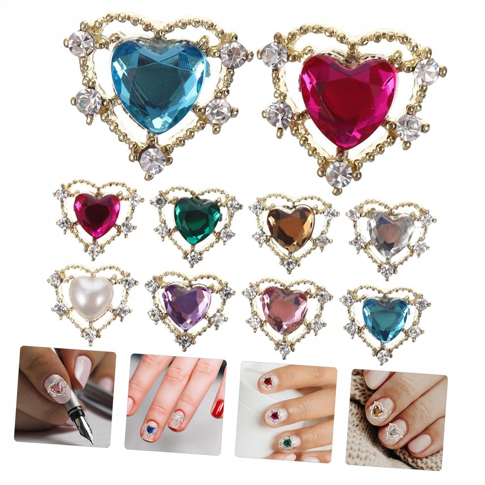 Стрази для нігтів Healvian, різнокольорові. Підходять для творчого дизайну, фото №9