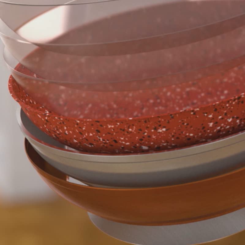 Сковорода Livington Copper & Stone 24 см Антипригарное покрытие устойчивое к царапинам, фото №3 Сковорода Livington Copper & Stone 24 см Антипригарное покрытие устойчивое к царапинам, фото №3