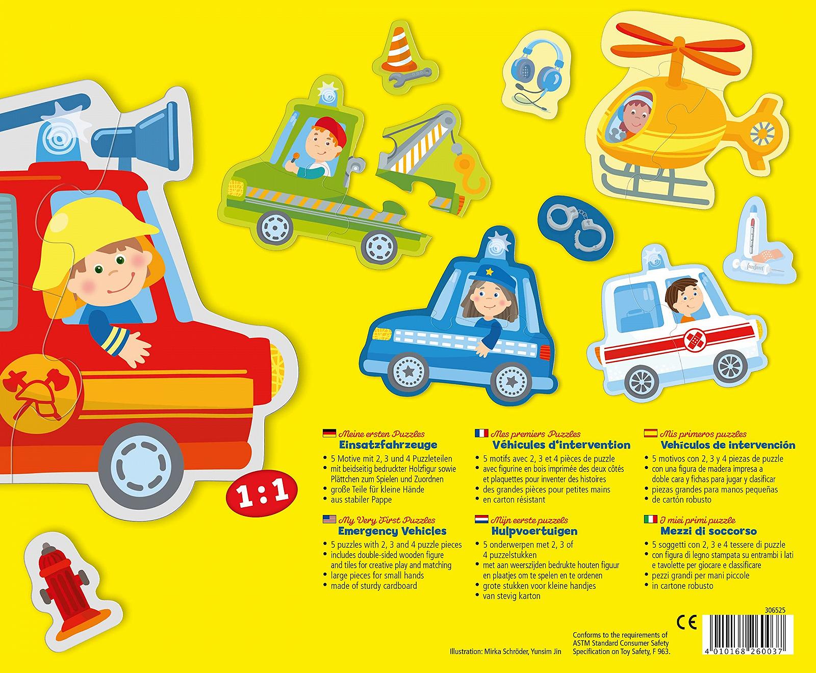 Пазл HABA My First Puzzles Emergency Vehicles 306525 от 2 лет, фото №2