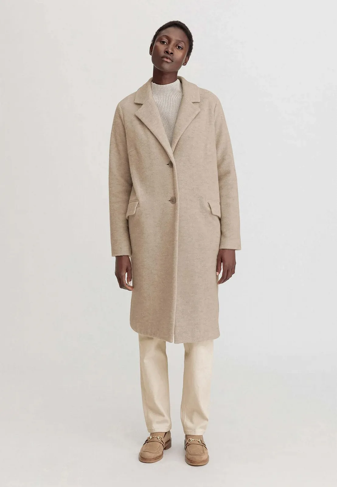 Пальто hessnatur Wollfleece Regular з органічної мериносової вовни з органічною бавовною, фото №4 Пальто hessnatur Wollfleece Regular з органічної мериносової вовни з органічною бавовною, фото №4