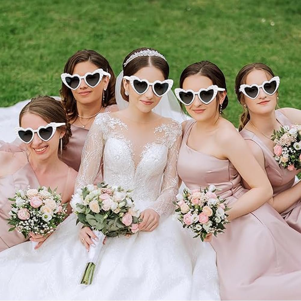 Солнцезащитные Очки Сердечки SUNSK Женские Сердечки Жемчуг, фото №6