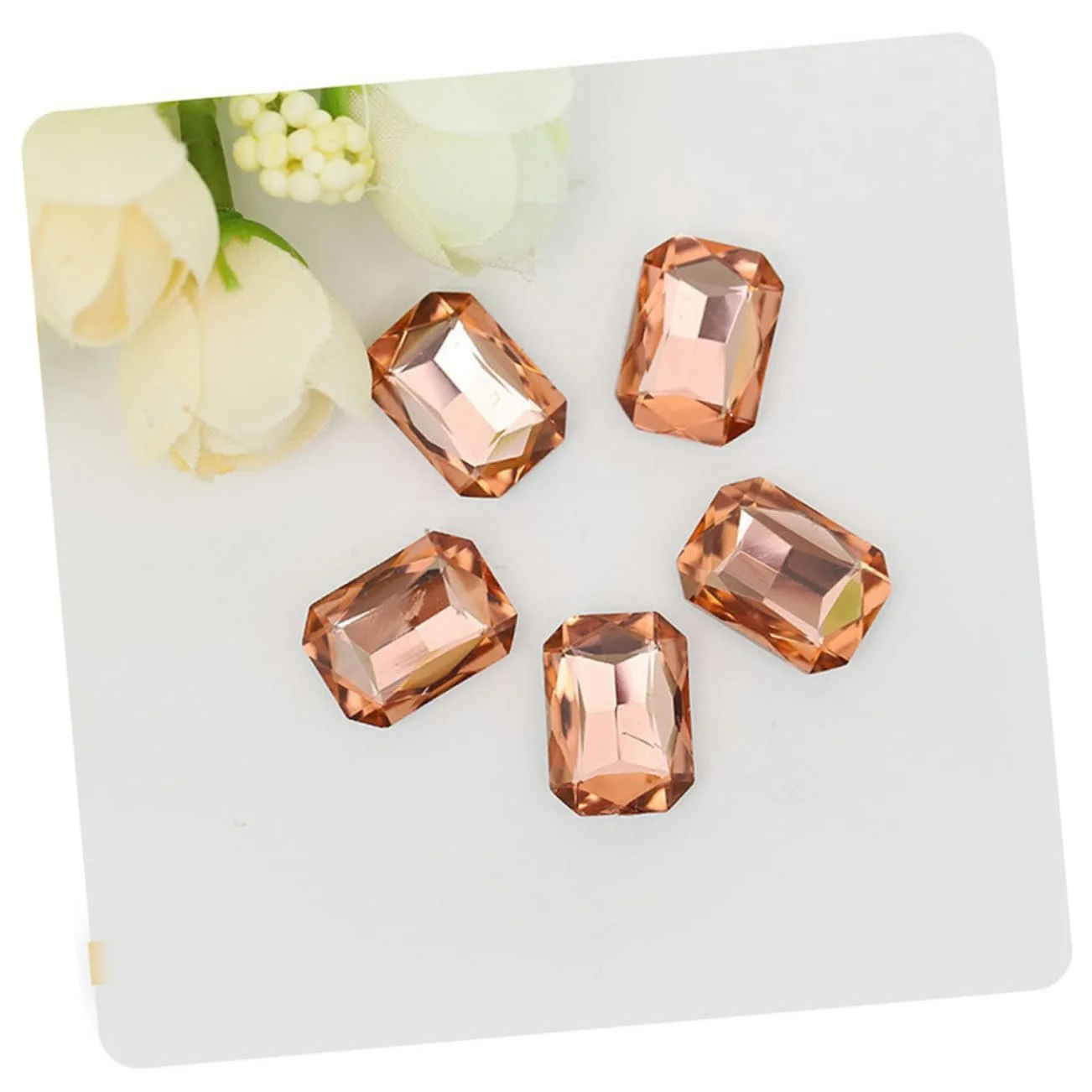 Кришталеві Стрази Healvian Різнокольорові Підвіски-Корівки 100 шт, фото №5