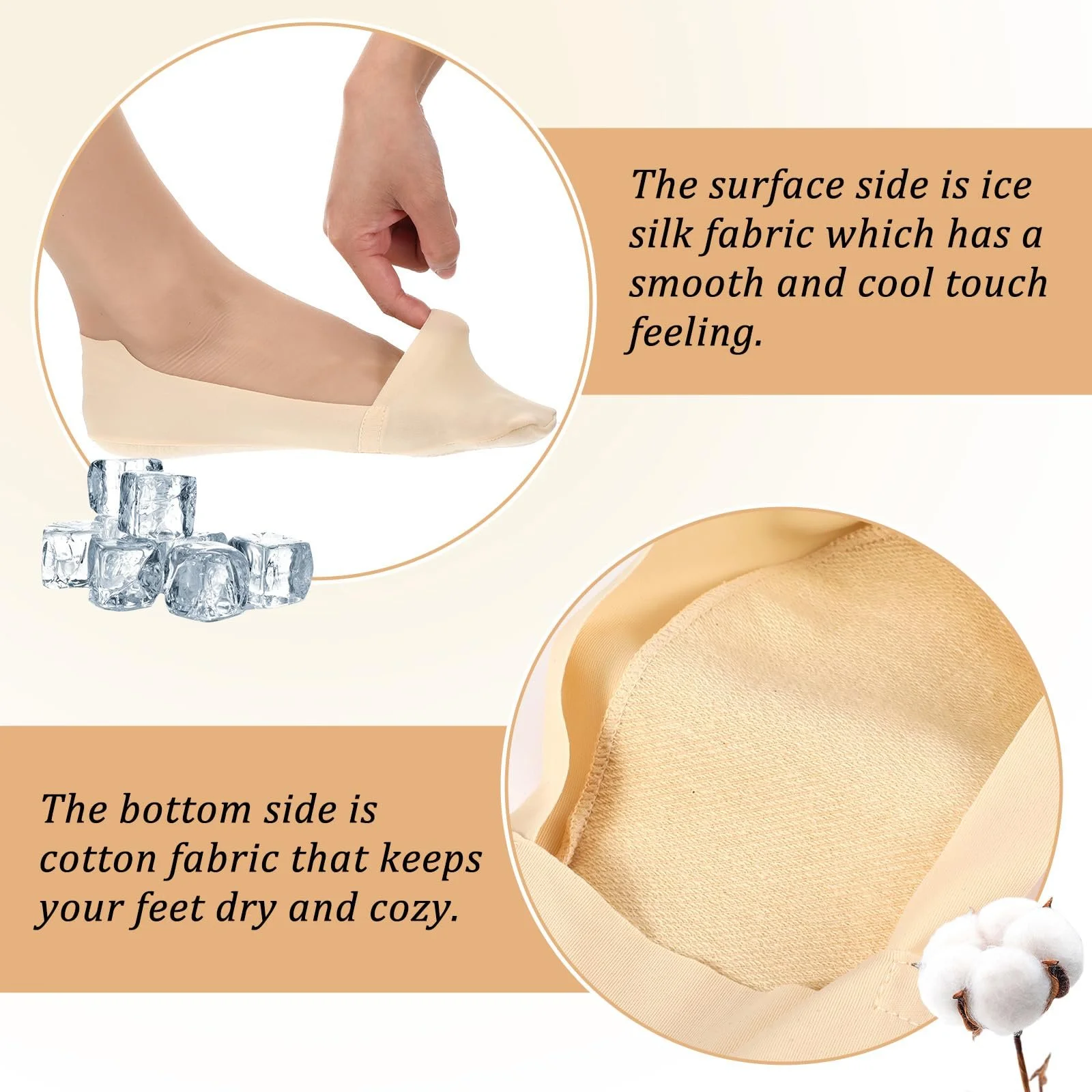 Комплект шкарпеток-слідків 6 пар, 35-40, один розмір, фото №4