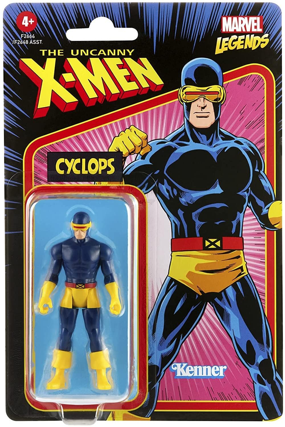 Фигурка Циклоп Marvel Hasbro Legends Retro 375 Collection, 9,5 см, фото №2