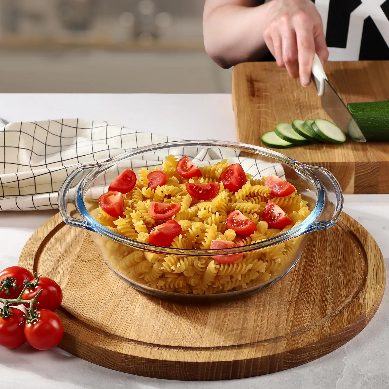 Скляна жаровня KADAX Acri з кришкою, прямокутна 5.8 л, фото №5