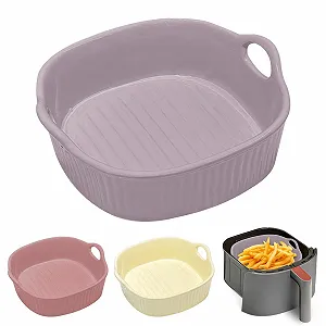 Форма для запекания Round Casserole Dish Ceramic 18.5 x 16.5 x 5.5 см Фиолетовая - Фото 1