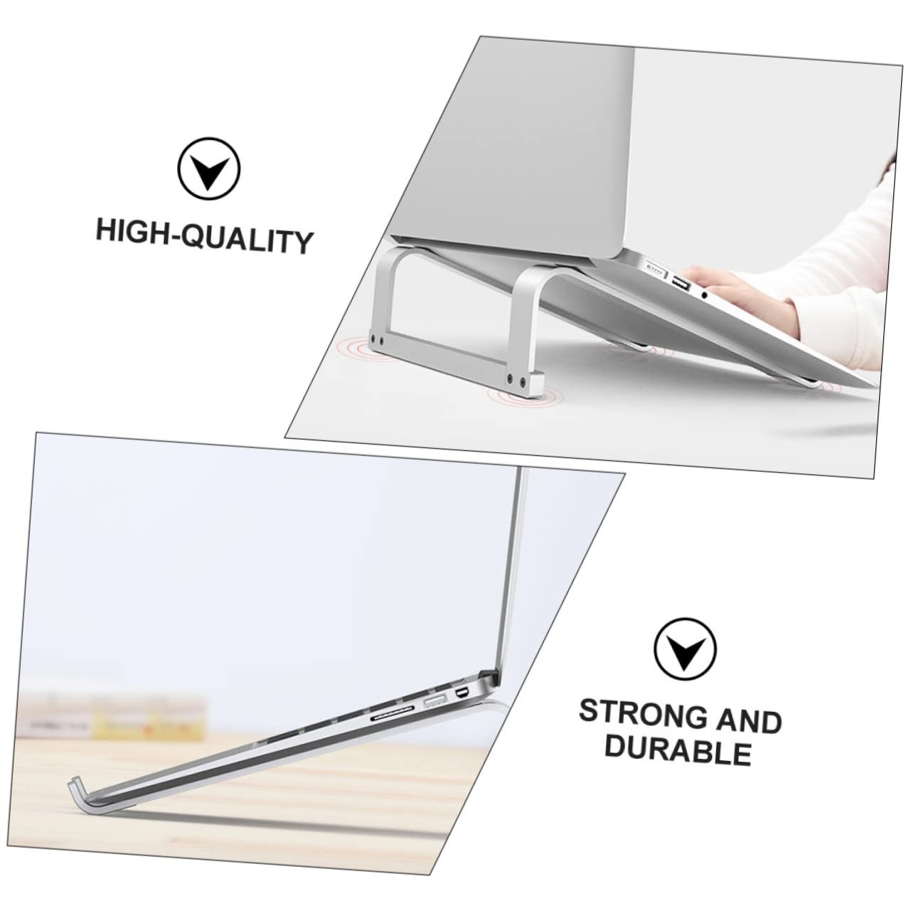 Підставка для ноутбука алюмінієва Holibanna Регульована по висоті Ергономічна, фото №9