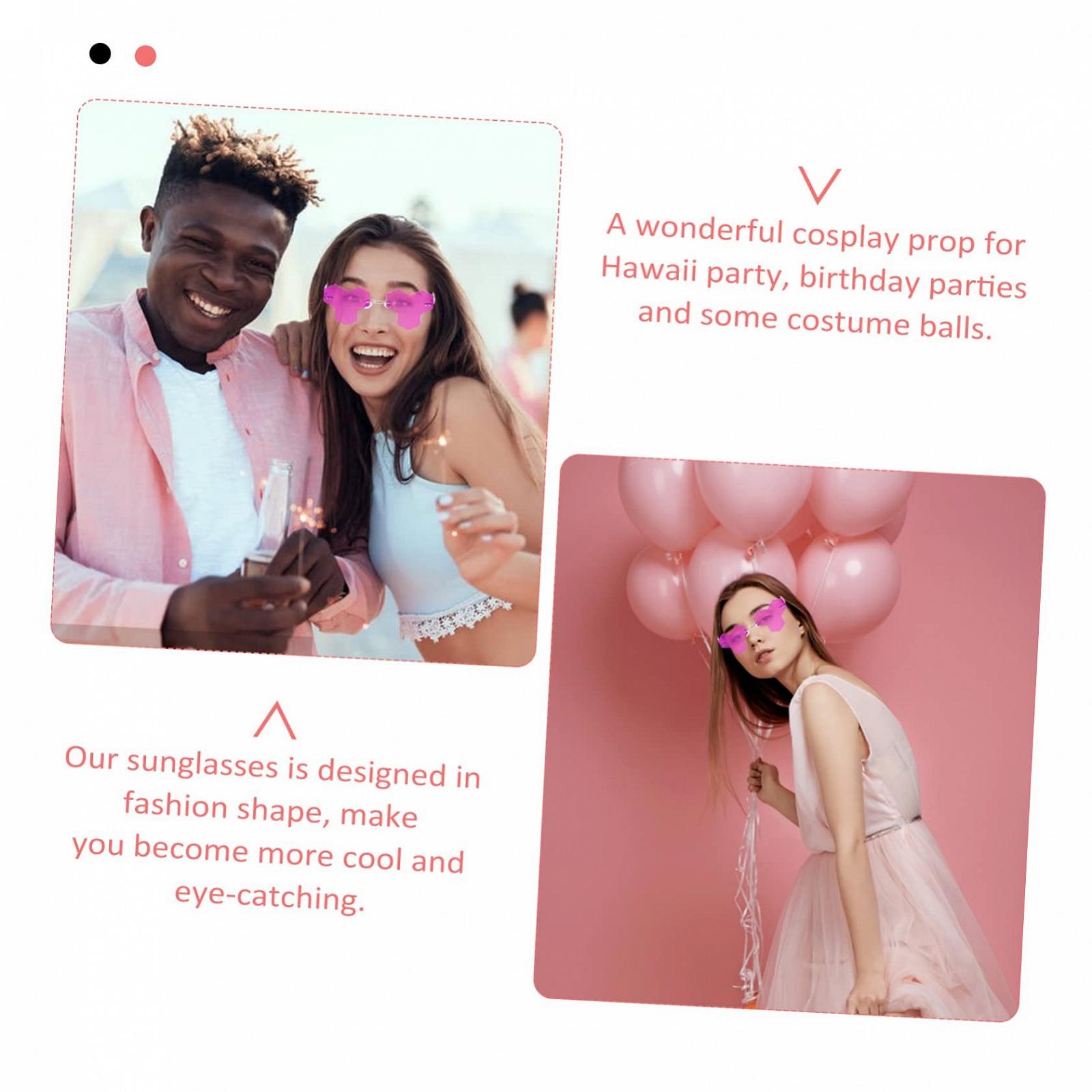 PACKOVE 5 пар безрамочных сверхбольших очков, женские, мужские., фото №6