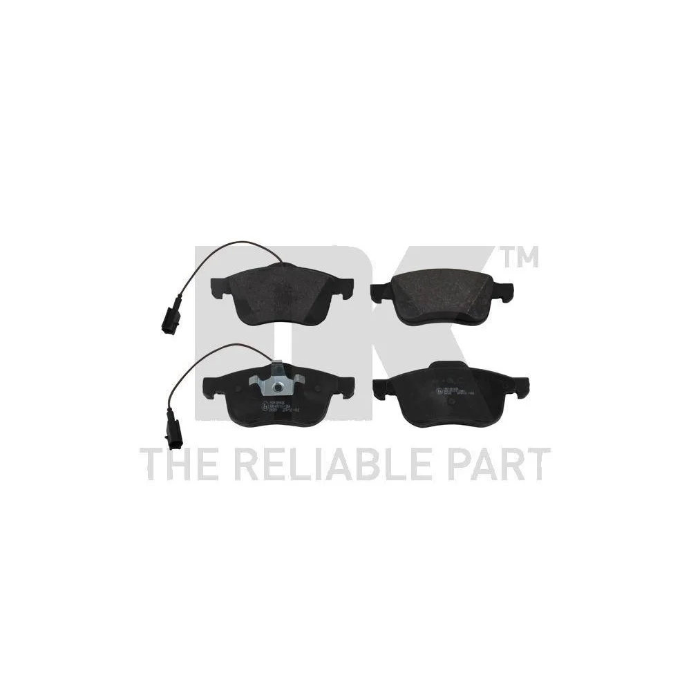 Комплект тормозных колодок NK 221026 передний мост, фото №1