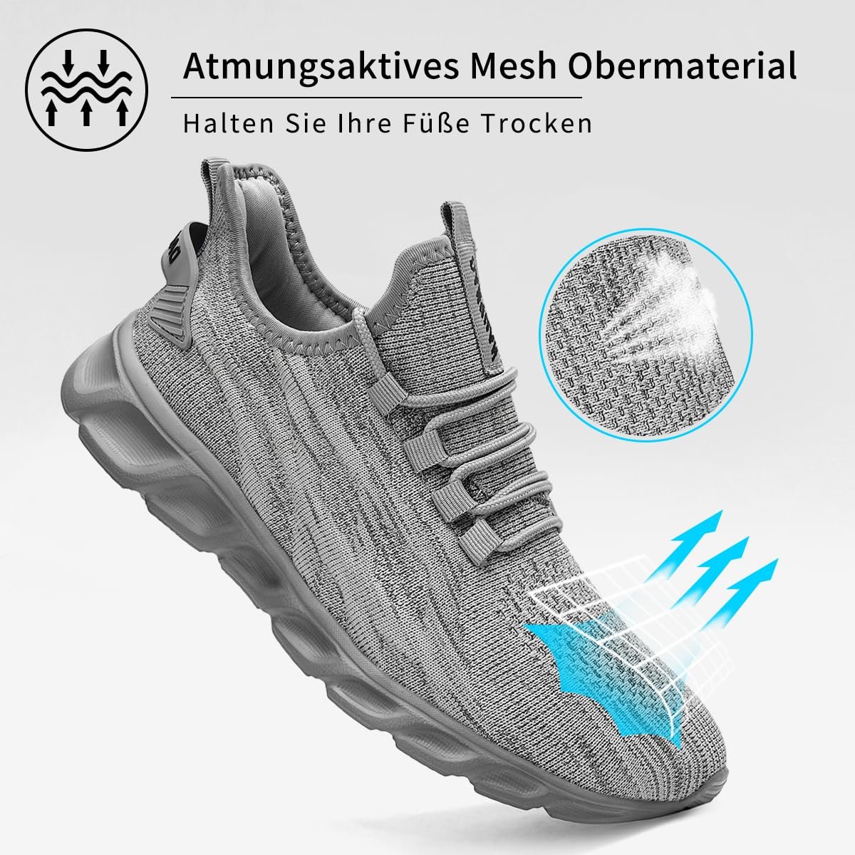 Чоловічі кросівки ZDFQLGV для бігу, спортивні, для ходьби, дихаючі, фото №4