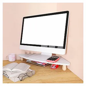 Подставка для монитора треугольная, для компьютерного монитора, угловая подставка для экрана для стола, эргономичная, компактная - Фото 1