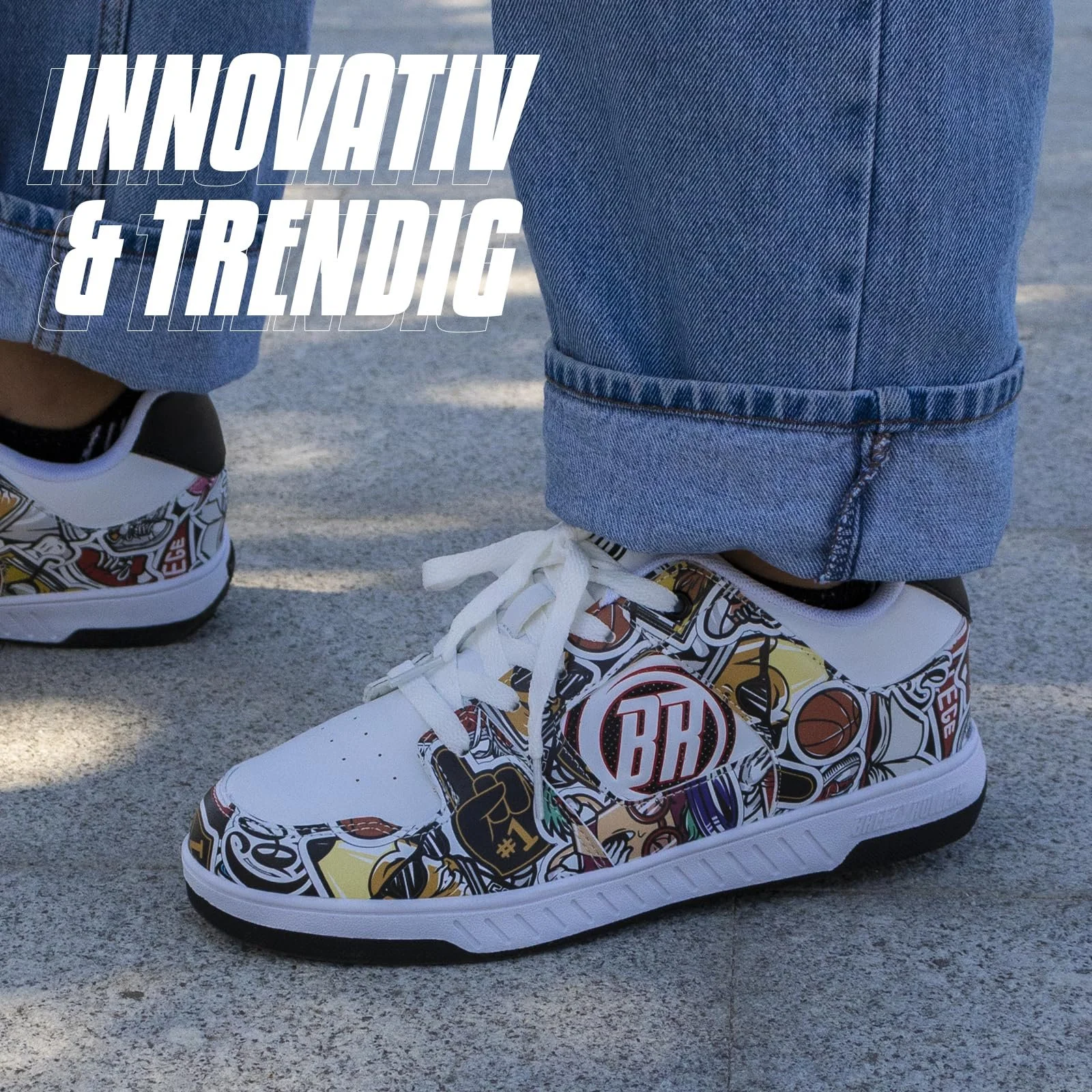 Кроссовки на колесах BREEZY ROLLERS для детей, детские роликовые кроссовки, от детской уличной обуви до роликовых коньков за несколько секунд, запатентованная система Click, фото №3 Кроссовки на колесах BREEZY ROLLERS для детей, детские роликовые кроссовки, от детской уличной обуви до роликовых коньков за несколько секунд, запатентованная система Click, фото №3