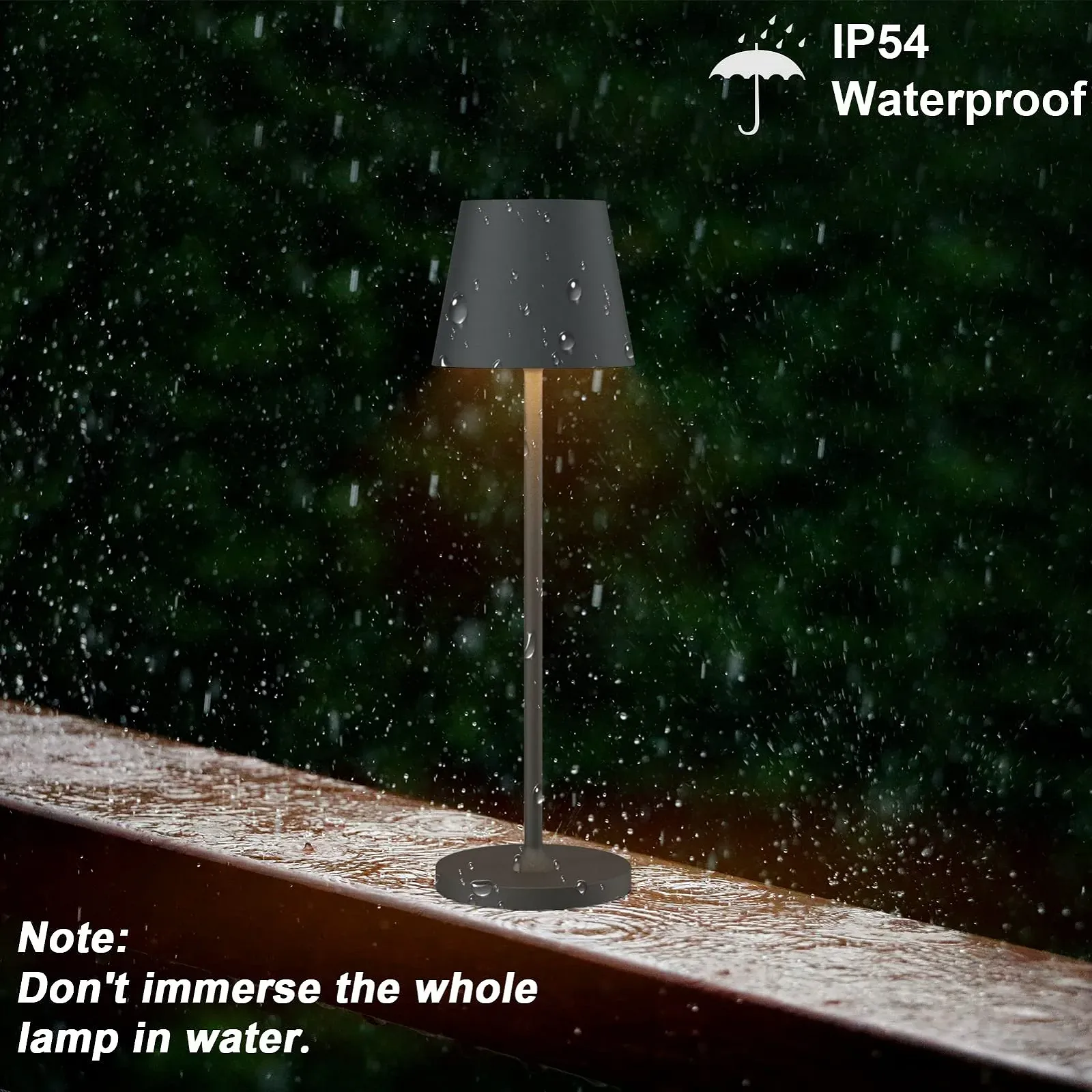 Настінний світлодіодний світильник Lianqi LED IP54 Водонепроникний Регульований кут променя Тепле біле світло, фото №4