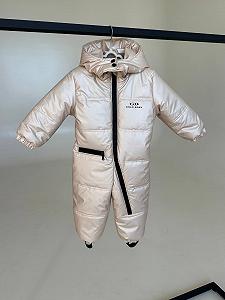 Демісезоний комбінезон 74 розмір бежевий synthetic.ua - Фото 1