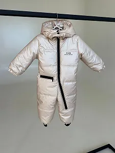 Демісезоний комбінезон 74 розмір бежевий synthetic.ua - Фото 1