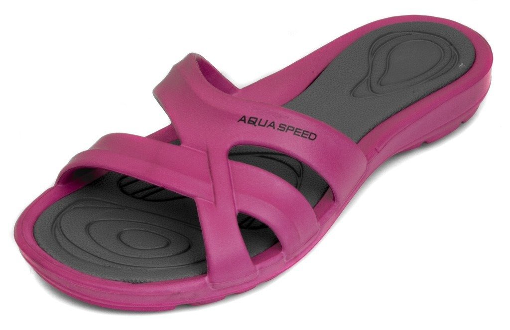 Шльопанці Aqua Speed PANAMA 6608 рожевий, сірий  40, фото №2