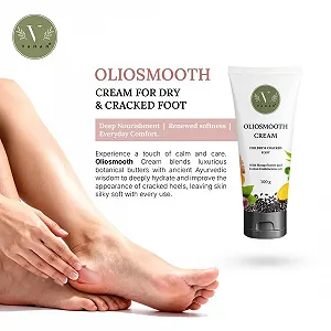 Аюрведический крем для ног Green Milk Oliosmooth с маслом манго и кокум, увлажнение для сухих и грубых ног 100 г synthetic.ua - Фото 1