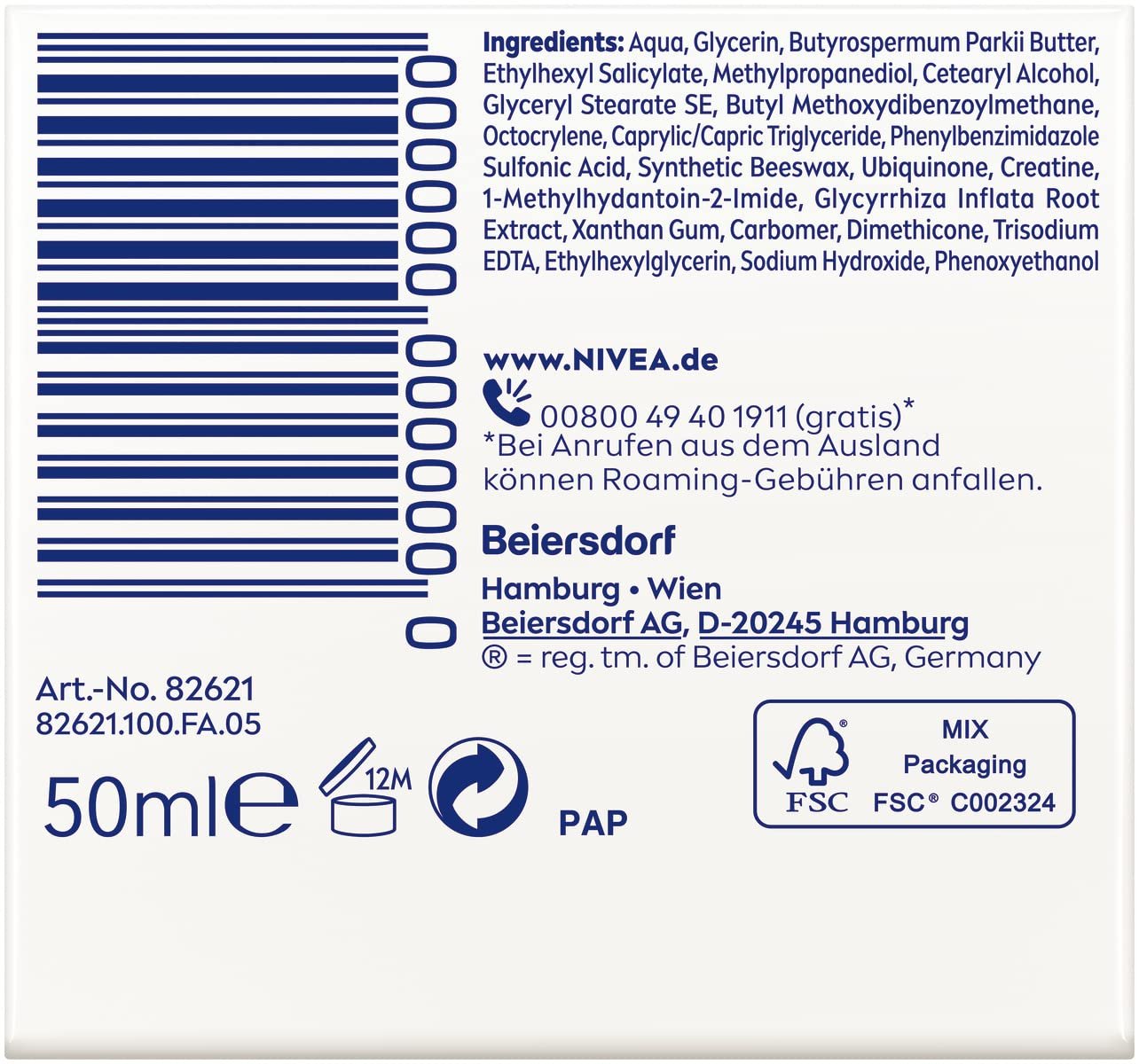 Денний крем Nivea Q10 заспокійливий проти зморшок для чутливої шкіри SPF 15 50 мл (2 шт. в упаковці), фото №8 Денний крем Nivea Q10 заспокійливий проти зморшок для чутливої шкіри SPF 15 50 мл (2 шт. в упаковці), фото №8
