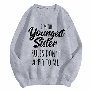 Пуловер Qzeanxy Женский Свитшот Однотонный - Фото 1