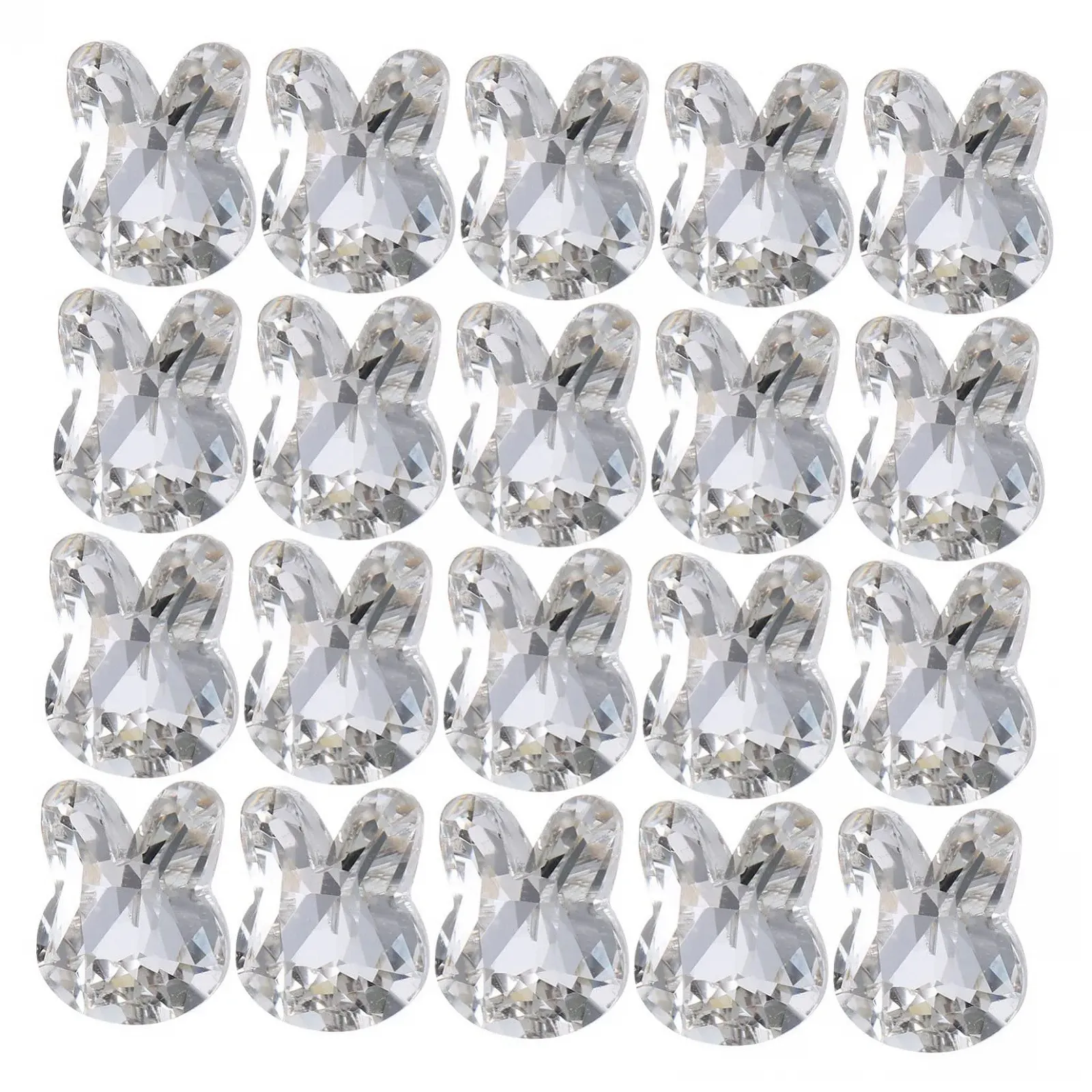 Стразы для ногтей FRCOLOR 40 шт. Набор для украшения ногтей с милыми кроликами для творческого маникюра. Легко наносятся, долговечные, изготовлены из высококачественных материалов, фото №3