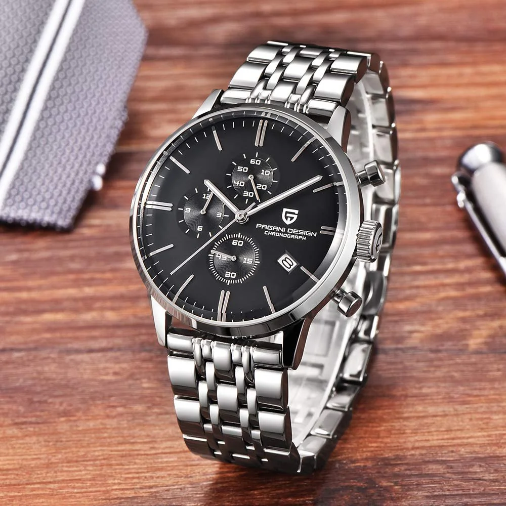 Кварцевый Хронограф Pagani Design 2720k Мужские Спортивные Часы, фото №3 Кварцевый Хронограф Pagani Design 2720k Мужские Спортивные Часы, фото №3