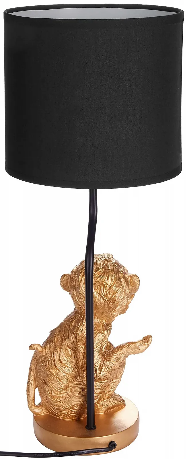 Настільна лампа BRUBAKER Small Monkey Керамічна основа 52 см Золотистий/Чорний, фото №4