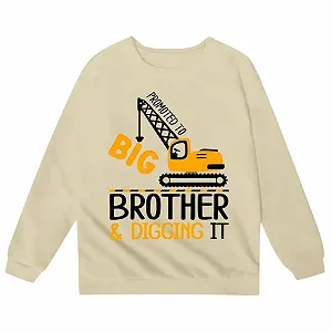 Свитшот Generisch с принтом букв, круглым вырезом и длинными рукавами для девочки - Фото 1