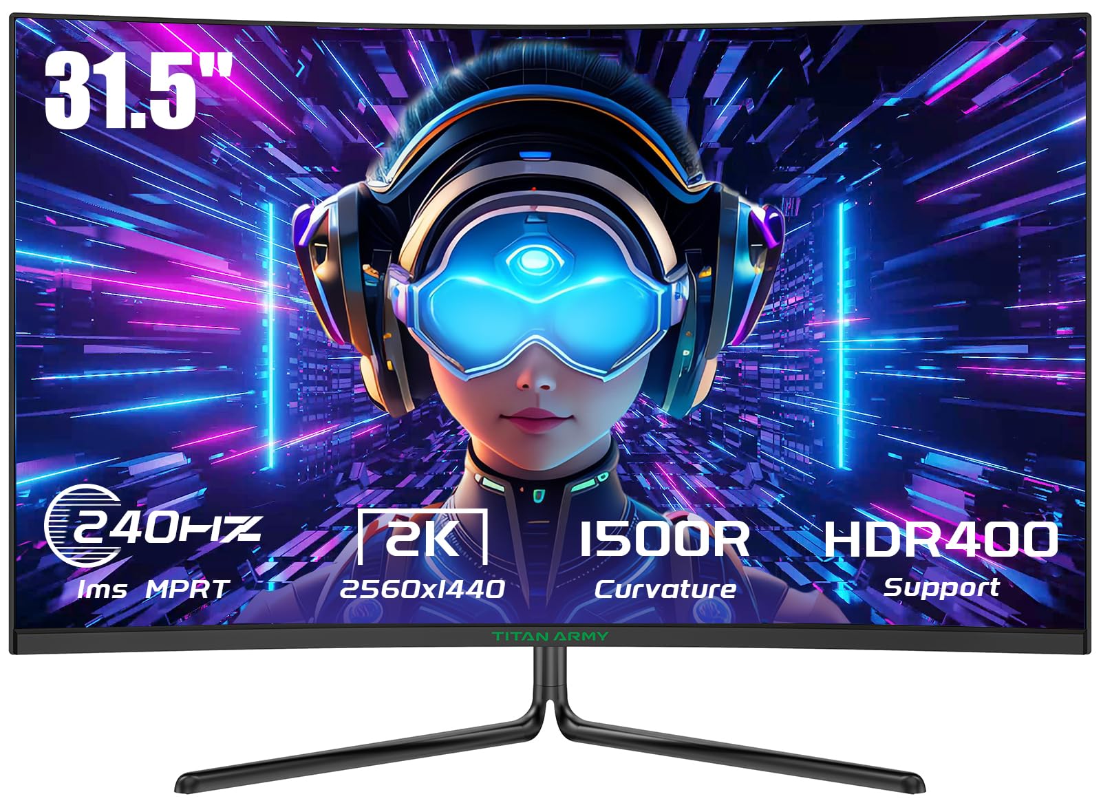 Монитор 31.5" TITAN ARMY C32C1S 2K VA 240 Гц, фото №1