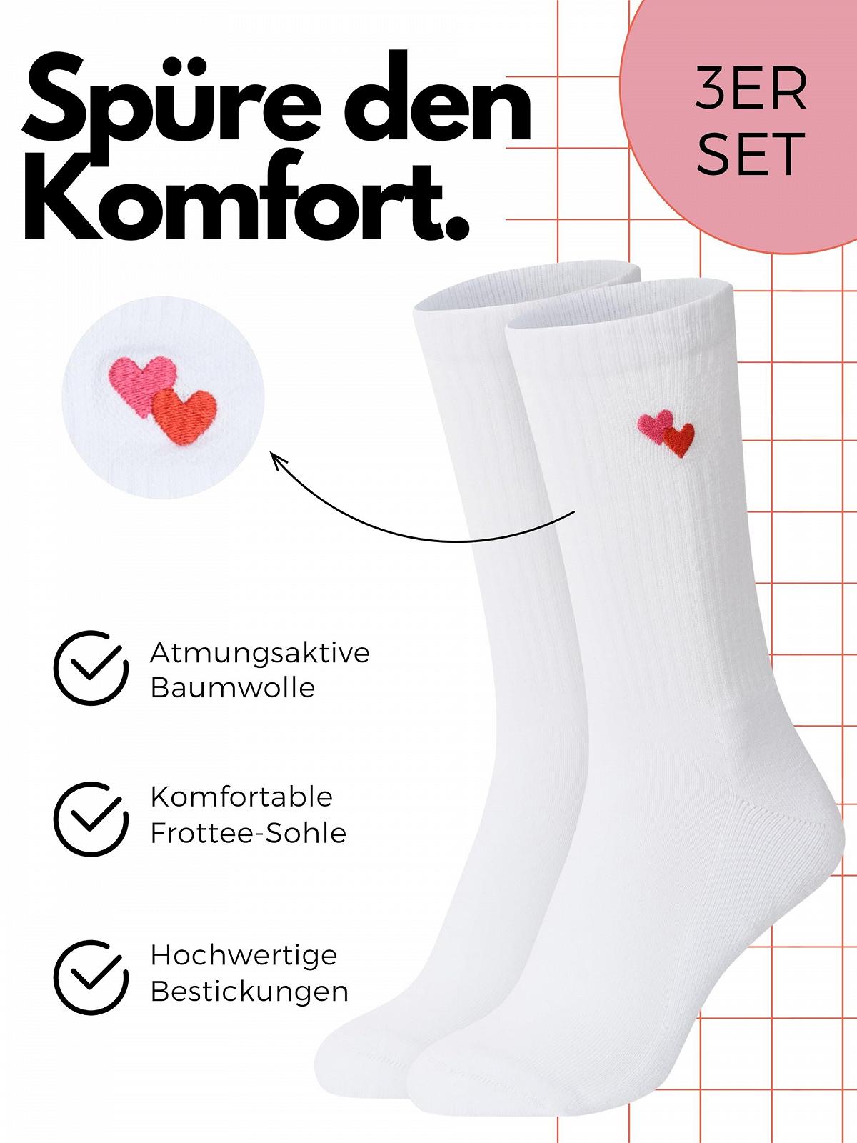 Носки Dolce Vita Heart Tennis, набор из 3 шт., фото №2