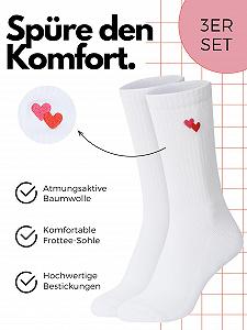 Носки Dolce Vita Heart Tennis, набор из 3 шт. synthetic.ua - Фото 1